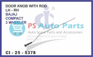 DOOR KNOB WITH ROD (LH-RH) BAJAJ COMPACT 3 WHEELER