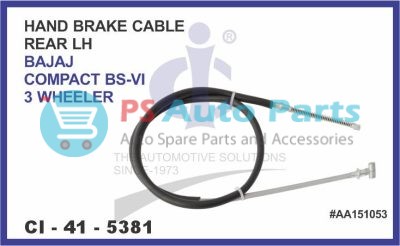 HAND BRAKE CABLE REAR LH BAJAJ COMPACT BS-6 (3 WHEELER)