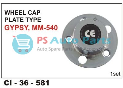 "WHEEL CAP PLATE TYPE MM540, GYPSY"