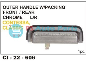 OUTER HANDLE CONTESSA CHROME FRONT/REAR (DISCON)