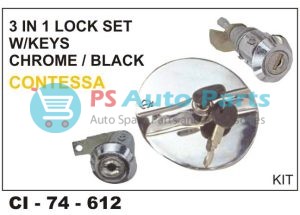3 in 1 Lock Kit Contessa Chrome (DISCON)