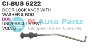 DOOR LOCK KNOB WITH WASHER & ROD VOLVO