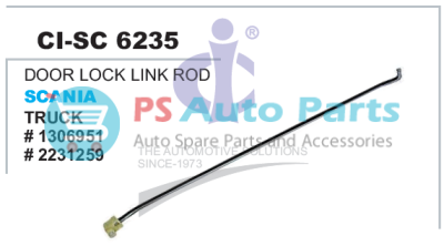 DOOR LOCK LINK ROD SCANIA TRUCK