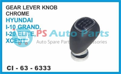 "GEAR LEVER KNOB CHROME HYUNDAI I-10 GRAND, I-20 ELITE, XCENT"