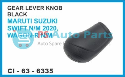 6335.jpeg "GEAR LEVER KNOB (BLACK) MARUTI SUZUKI SWIFT N/M 2020, WAGON-R N/M"