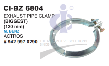 EXHAUST PIPE CLAM 120MM ACTROS UNIVERSAL TYPE