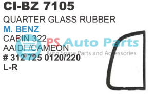 QUARTER GLASS RUBBER BENZ CABIN 322 AAIDI/CAMEON