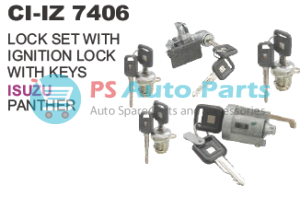 LOCK SET WITH IGNITION LOCK WITH KEYS ISUZU PANTHER