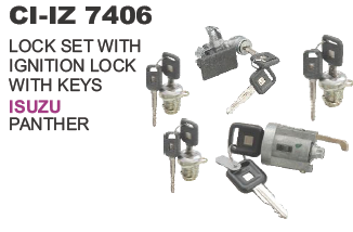 LOCK SET WITH IGNITION LOCK WITH KEYS ISUZU PANTHER