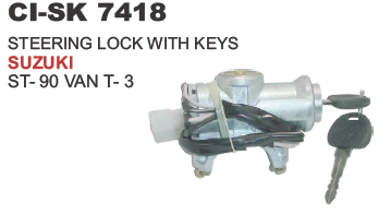 STEERING LOCK WITH KEYS SUZUKI ST 90 VAN T 3