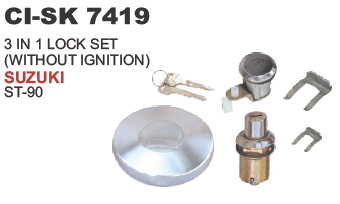 3 IN 1 LOCK SET (WITHOUT IGNITION ) SUZUKI ST 90