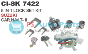 (5 IN 1) LOCK SET KIT CAR N/M T II
