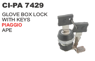 GLOVE BOX LOCK WITH KEYS PIAGGIO APE