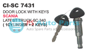 DOOR LOCK WITH KEYS SCANIA TRUCK