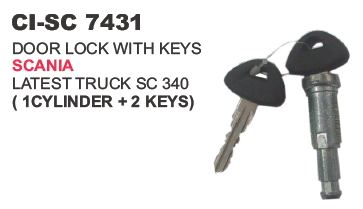 DOOR LOCK WITH KEYS SCANIA TRUCK