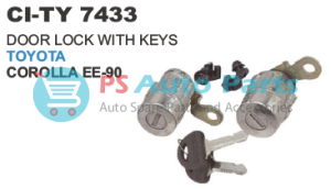 DOOR LOCK WITH KEYS TOYOTA EE 90