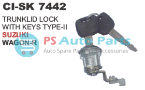 TRUNKLID LOCK WITH KEYS TYPE 11 SUZUKI WAGON R