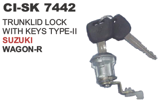TRUNKLID LOCK WITH KEYS TYPE 11 SUZUKI WAGON R
