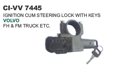 IGNITION CUM STEERING LOCK WITH KEYS (VOLVO)