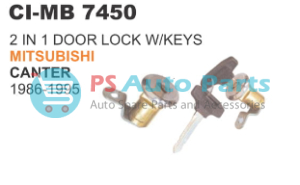 2 IN 1 DOOR LOCK W/KEYS MITSUBISHI CANTER