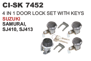 7452.png "4 IN 1 LOCK SET WITH KEYS SUZUKI SAMURAI SJ410 , SJ413"