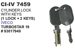KEY CYLINDER LOCK WITH KEYS