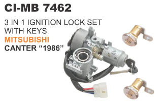 3 IN 1 LOCK SET WITH IGNITION LOCK & KEYS MITSUBISHI CANTER