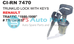TRUNKLID LOCK WITH KEYS REULT TRAFFIC