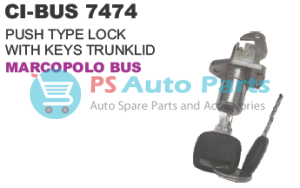 PUSH TYPE LOOK WITH KEYS TRUNKLID MARCOPOLO BUS