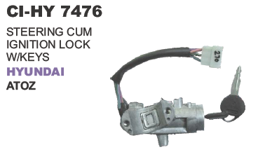 STEERING CUM IGNITION LOCK W/KEYS HYUNDAI ATOZ