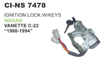 "IGNITION LOCK W/KEYS NISSAN VANETTE C 22 ""1988 1994"""