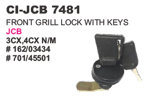 GRILL LOCK WITH KEYS J C B 3DX N/M
