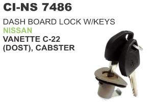 "DASH BOARD LOCK W/KEYS NISSAN VANETTE C 22(DOST),CABSTER"