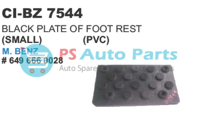 BLACK PLATE OF FOOT REST (SMALL)