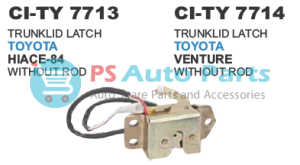 TRUNKLID LATCH TOYOTA HIACE 84 WITHOUT ROD