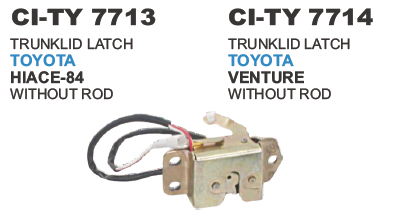 TRUNKLID LATCH TOYOTA HIACE 84 WITHOUT ROD