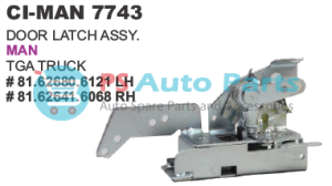 L+R DOOR LATCH MAN TGA W/OUT MOTOR