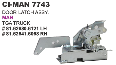 L+R DOOR LATCH MAN TGA W/OUT MOTOR