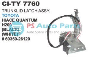 TRUNKLID LATCH ASSY. TOYOTA BLACK