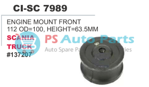 7989.png "ENGINE MOUNT FRONT 112 OD=100,HEIGHT=63.5MM SCANIA TRUCK"