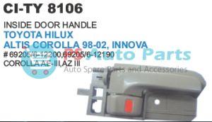 INSIDE DOOR HANDLE TOYOTA HILUX VIGO 05 ALTIS COROLLA 98 02 INNOVA 03