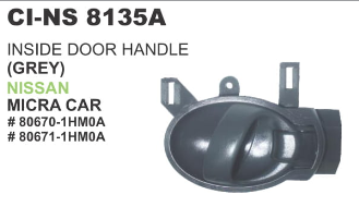 INSIDE DOOR HANDLE (GREY) NISSAN MICRA CAR