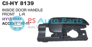 "INSIDE DOOR HANDLE FRONT L R HYUNDAI ACCENT ""07 11"""