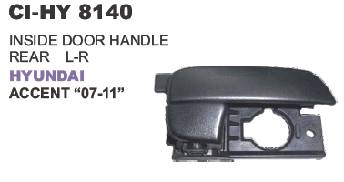 "INSIDE DOOR HANDLE REAR L R HYUNDAI ACCENT ""07 11"""