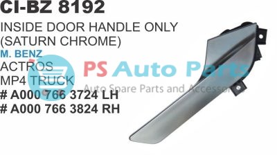 INSIDE DOOR HANDLE ONLY (SATURN CHROME) MBENZ ACTROS MP4 TRUCK