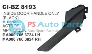 INSIDE DOOR HANDLE ONLY BLACK M BENZ ACTROS TRUCK
