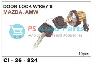 DOOR LOCK W/KEY MAZDA