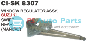 WINDOW REGULATOR ASSY. SUZUKI SWIFT REAR (MANUAL)