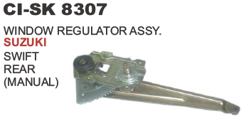 WINDOW REGULATOR ASSY. SUZUKI SWIFT REAR (MANUAL)