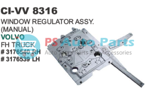 MANUAL WINDOW REGULATOR ASSY VOLVO FH TRUCK